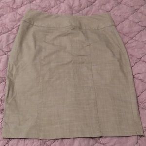 Khaki/beige pencil skirt